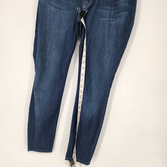 7 For All Mankind Womens 28x26.5 Blue Stretch Denim Skinny Ankle Jean AU8097137 - Picture 4 of 10